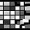 Грязезащитный коврик Modemo 200273 0.5х0.8 квадраты серо белые