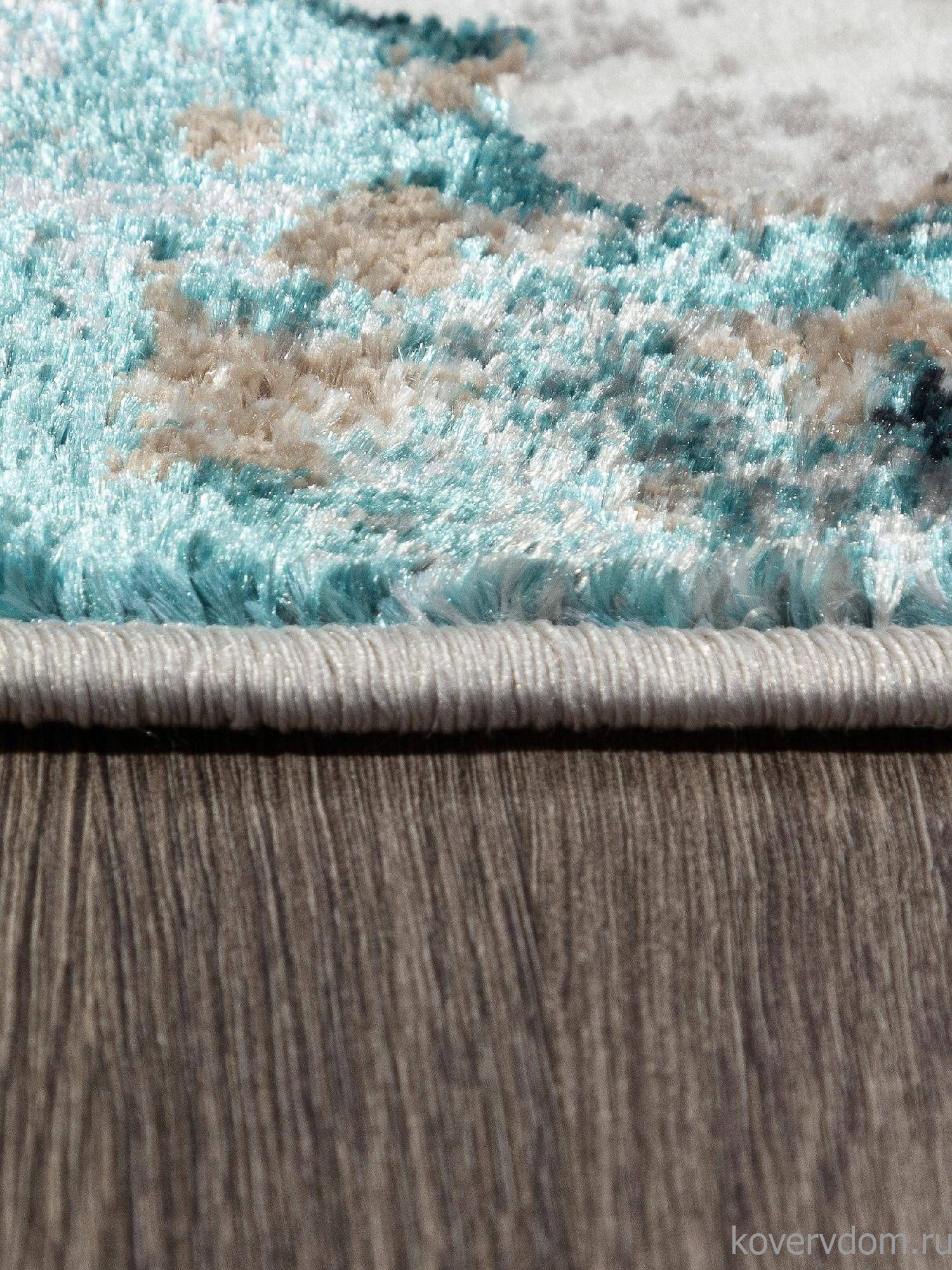 Ковер PARADIZE 01632A GREY / TURQUOISE Овал