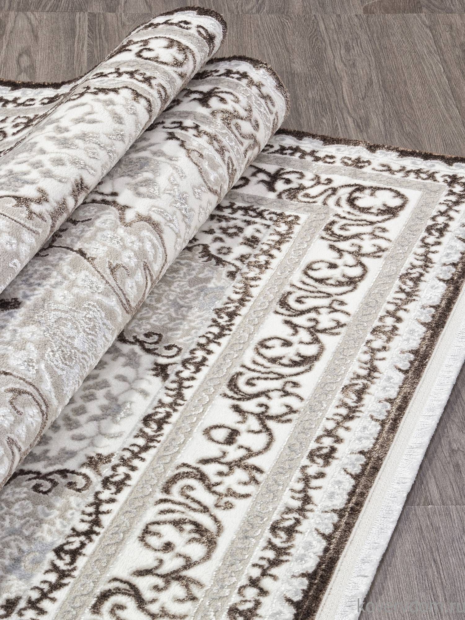 Ковер ALFANI Q011A BROWN FDY/CREAM SHRINK Ковер ALFANI Q011A BROWN FDY/CREAM SHRINK