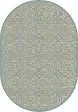 Овальный рельефный ковер серый из вискозы GENOVA R 38036 6555 90 ОВАЛ