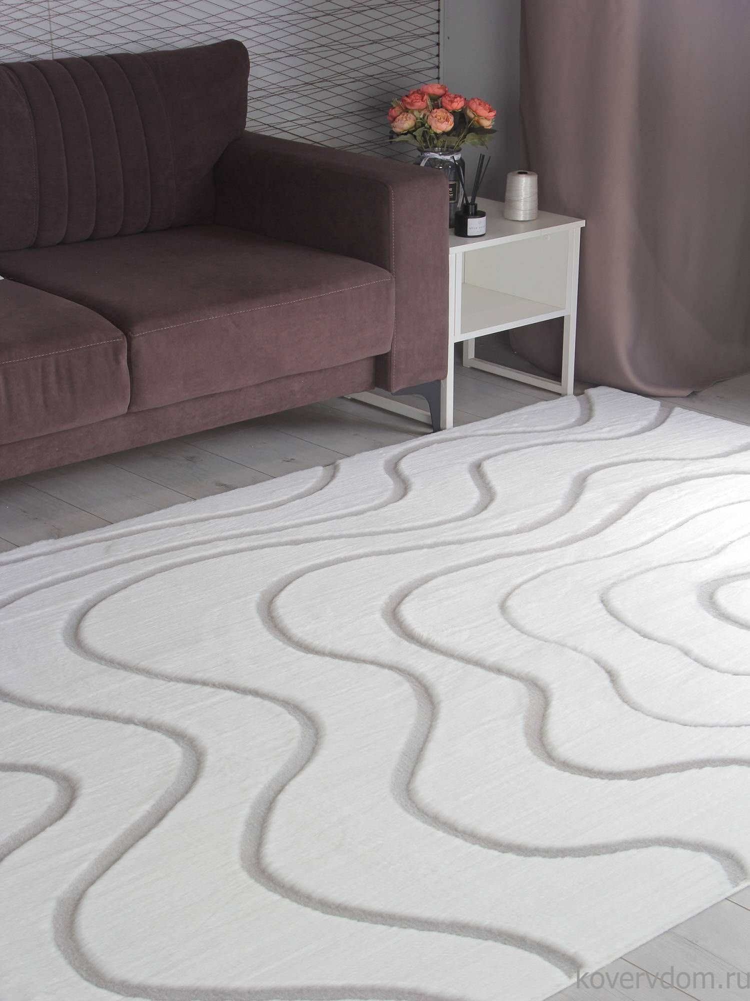 Ковер RABBIT CARVING PX4004 CREAM / GREY