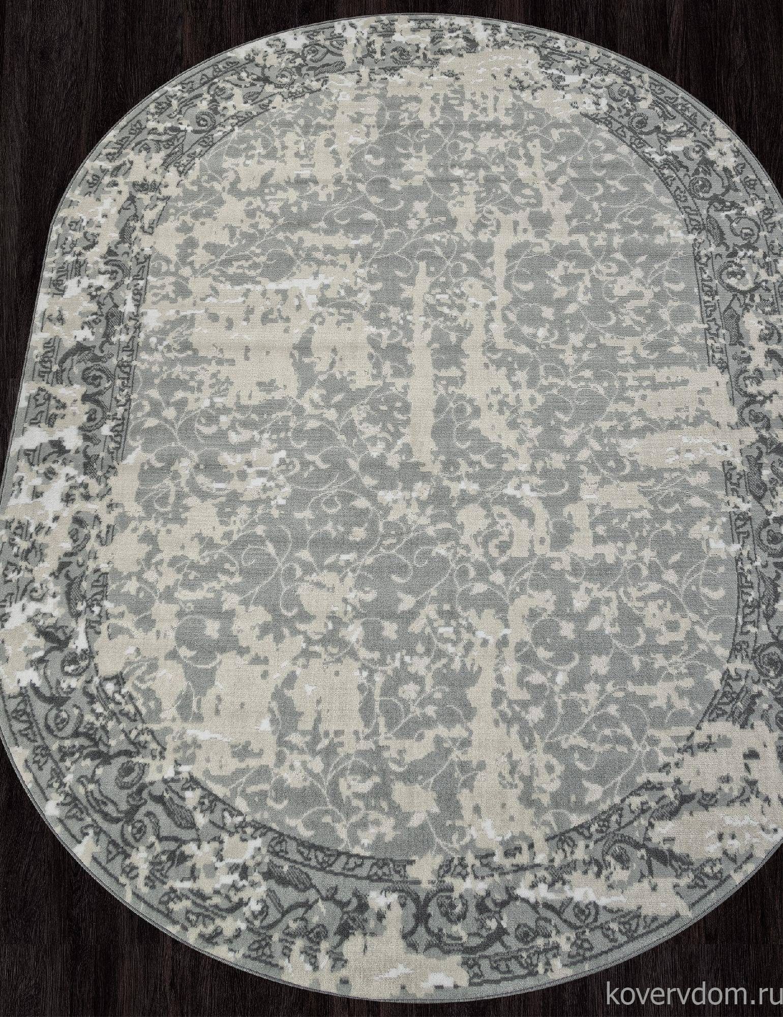 Ковер CUBA-A F268 BLUE Овал