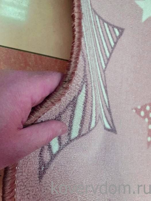 Детский ковер-палас ЗВЕЗДЫ СИЯЮТ-A розовый