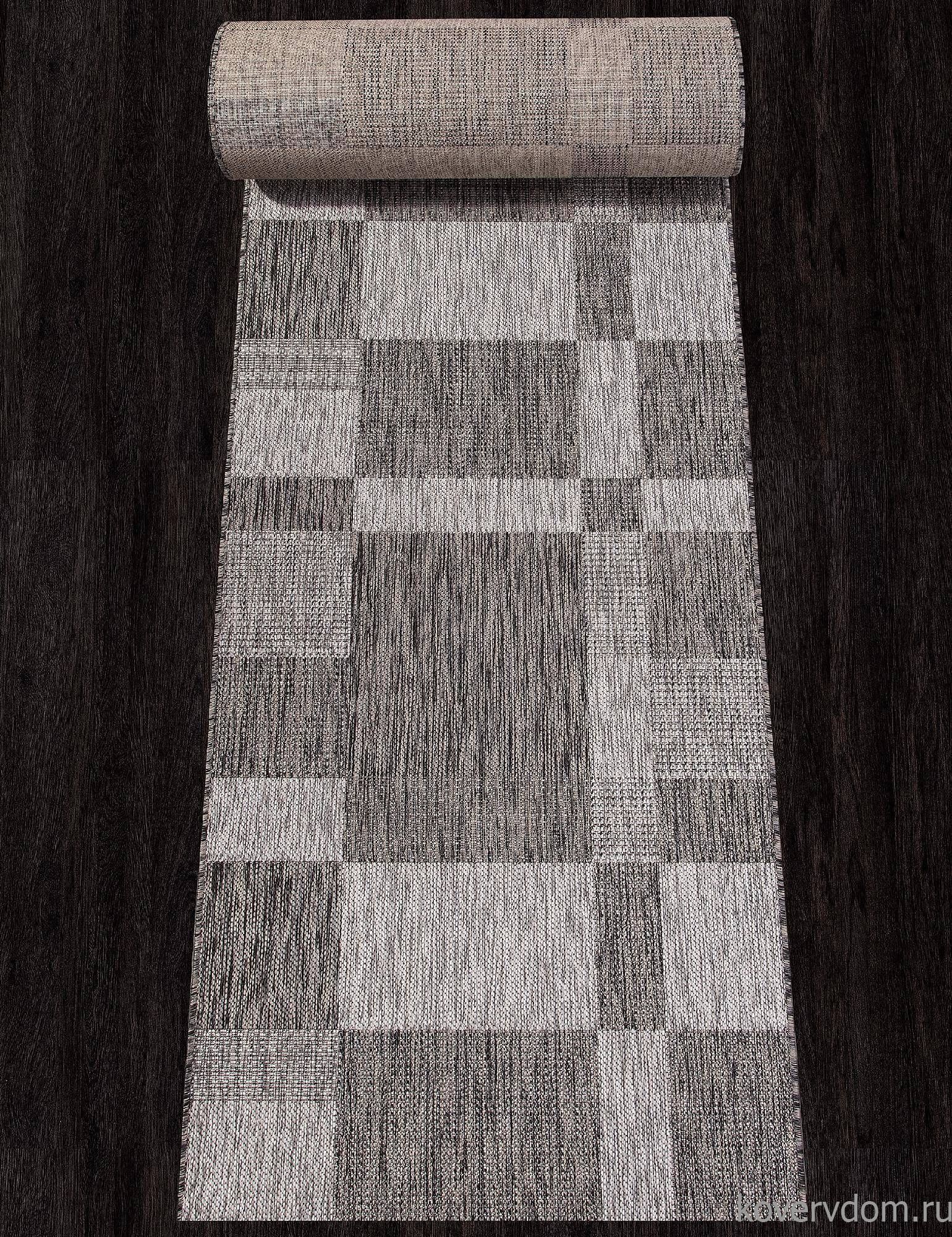 Ковровая дорожка циновка VEGAS S005 DARK GRAY/Темно-коричневая