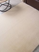 Однотонный ковровая Дорожка из искусственного меха RABBIT LUXE PX2001 L.BEIGE
