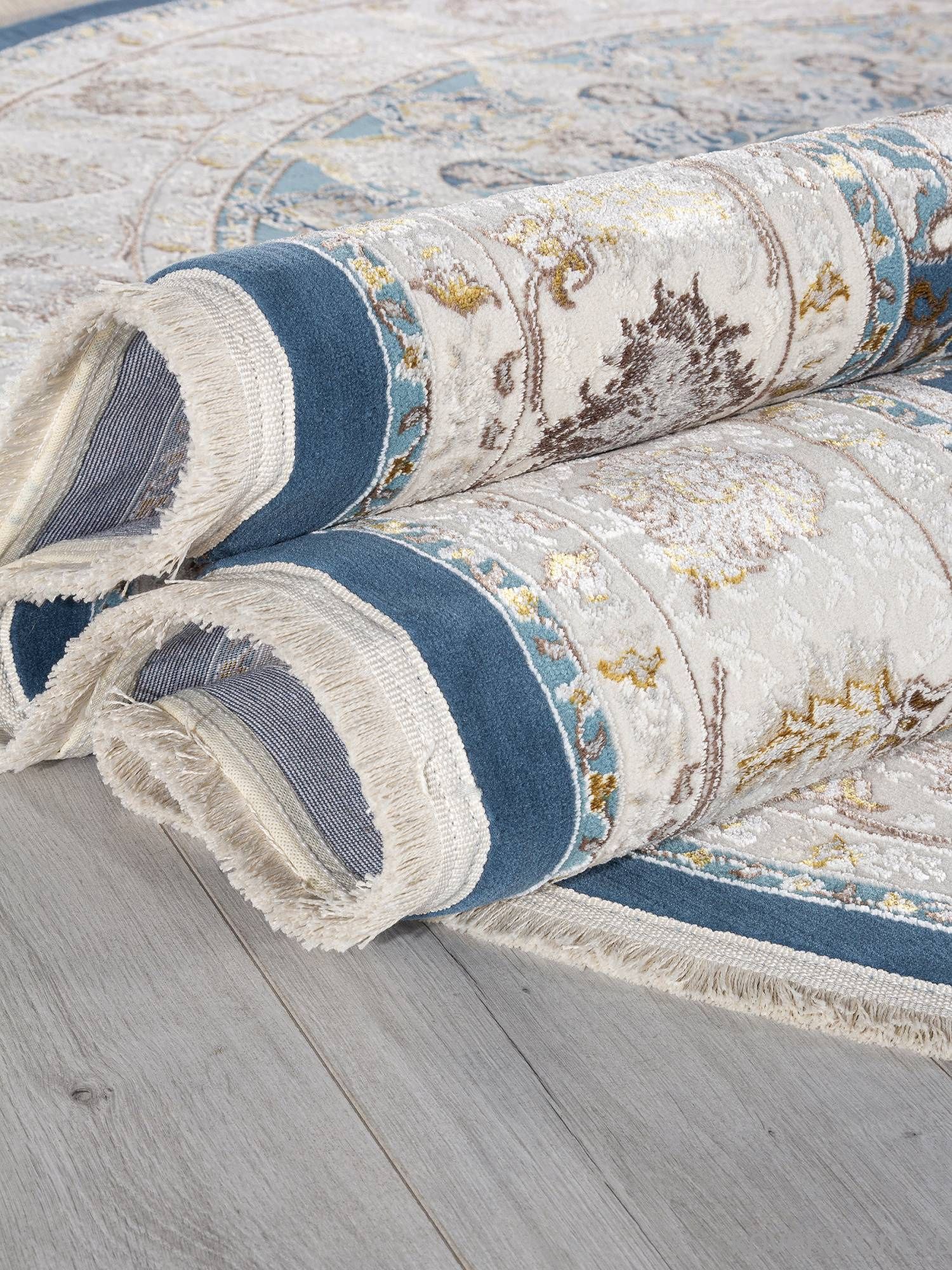 Ковер ZARINA A050B D.BLUE / CREAM Овал Ковер ZARINA A050B D.BLUE / CREAM Овал