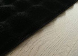 Круглый ковровая Дорожка из искусственного меха BUBBLE PREMIUM MS2000 BLACK