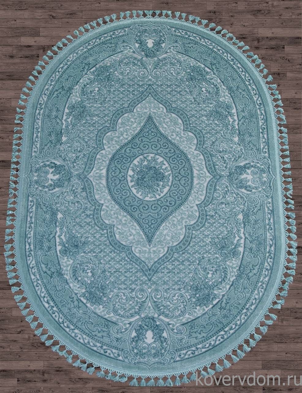 Ковер HUNKAR 07931 BLUE / BLUE Овал