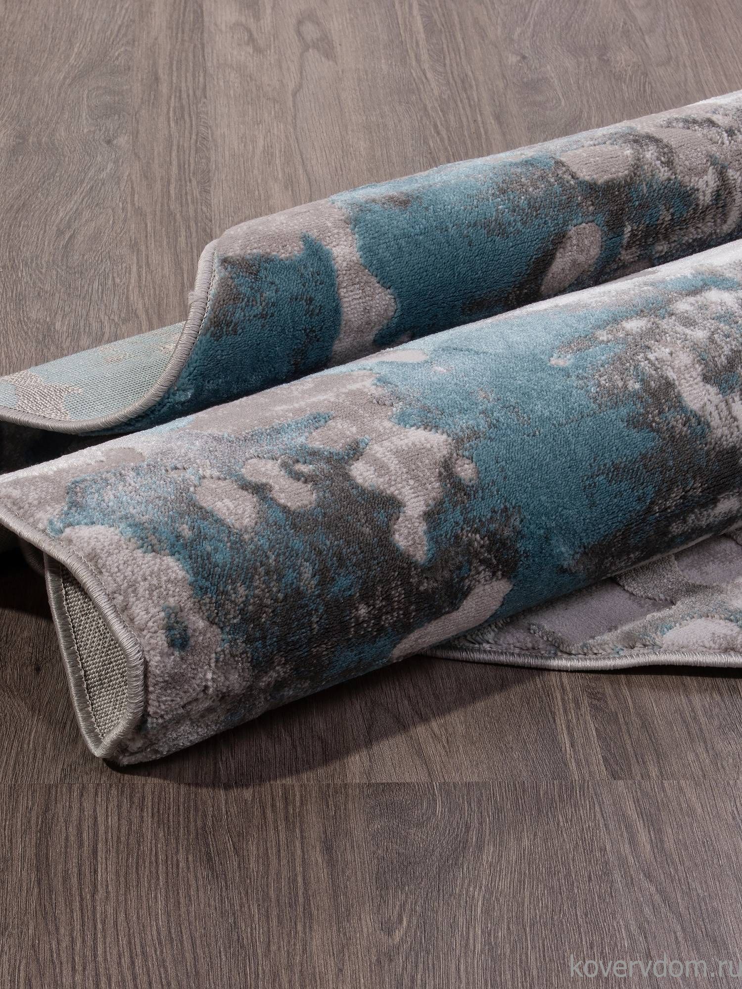 Ковер TEMPO 0101TA GREY / L.BLUE Круг