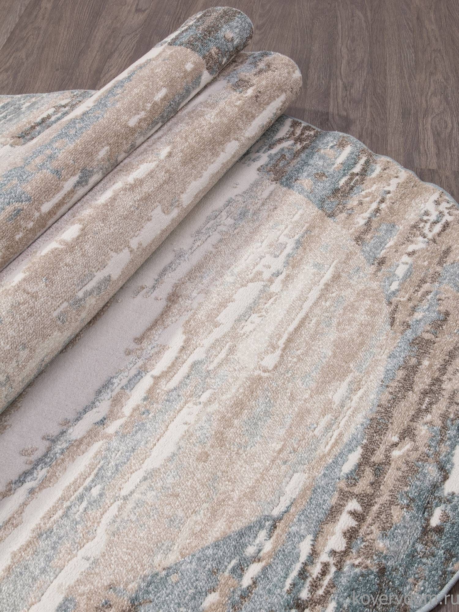 Ковер NATUREL D983 BEIGE-BLUE Овал