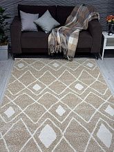 Ковер длинноворсовый в спальню STORM VR50 CREAM