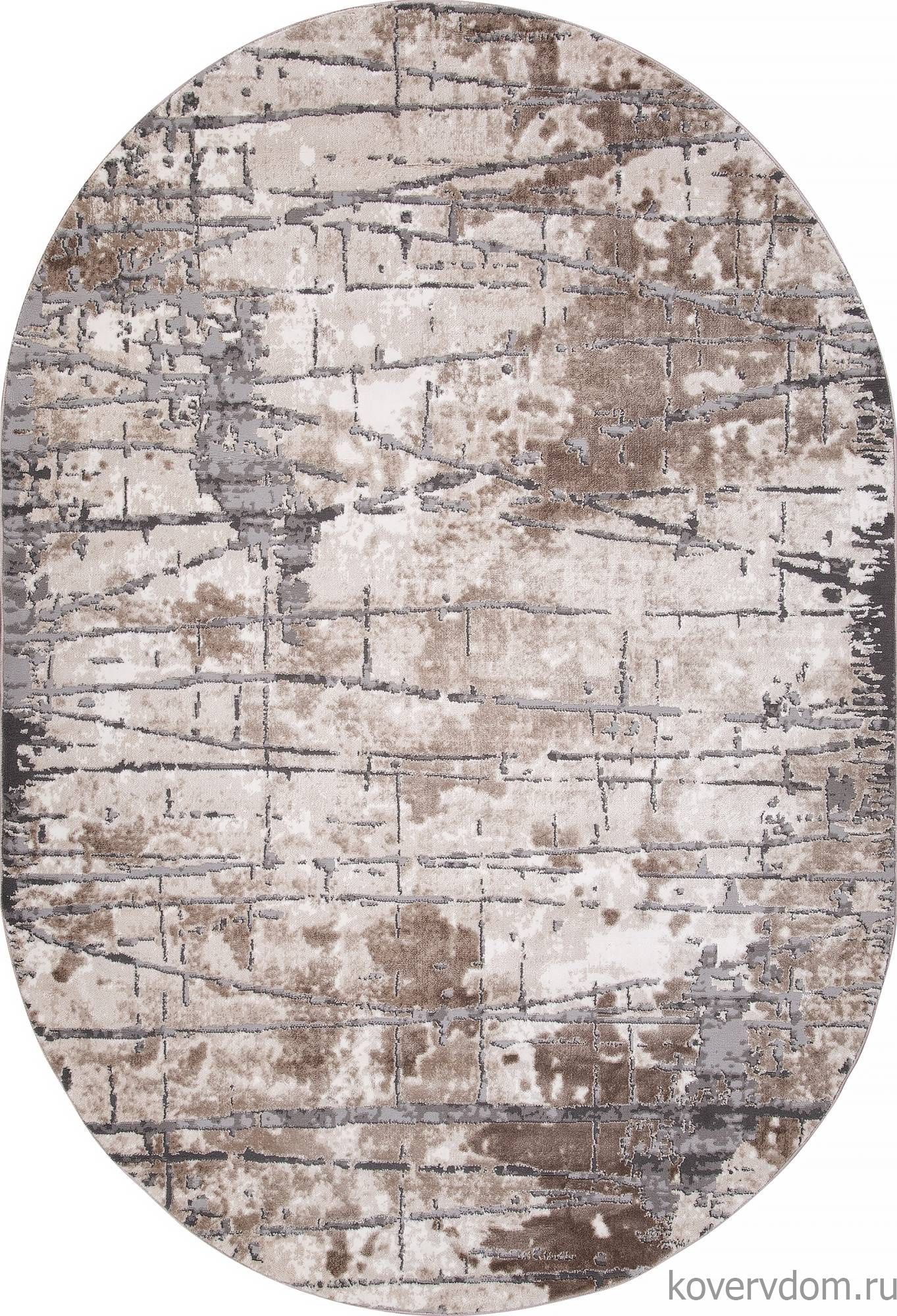 Ковер ARMINA 03802A GREY / BROWN Овал