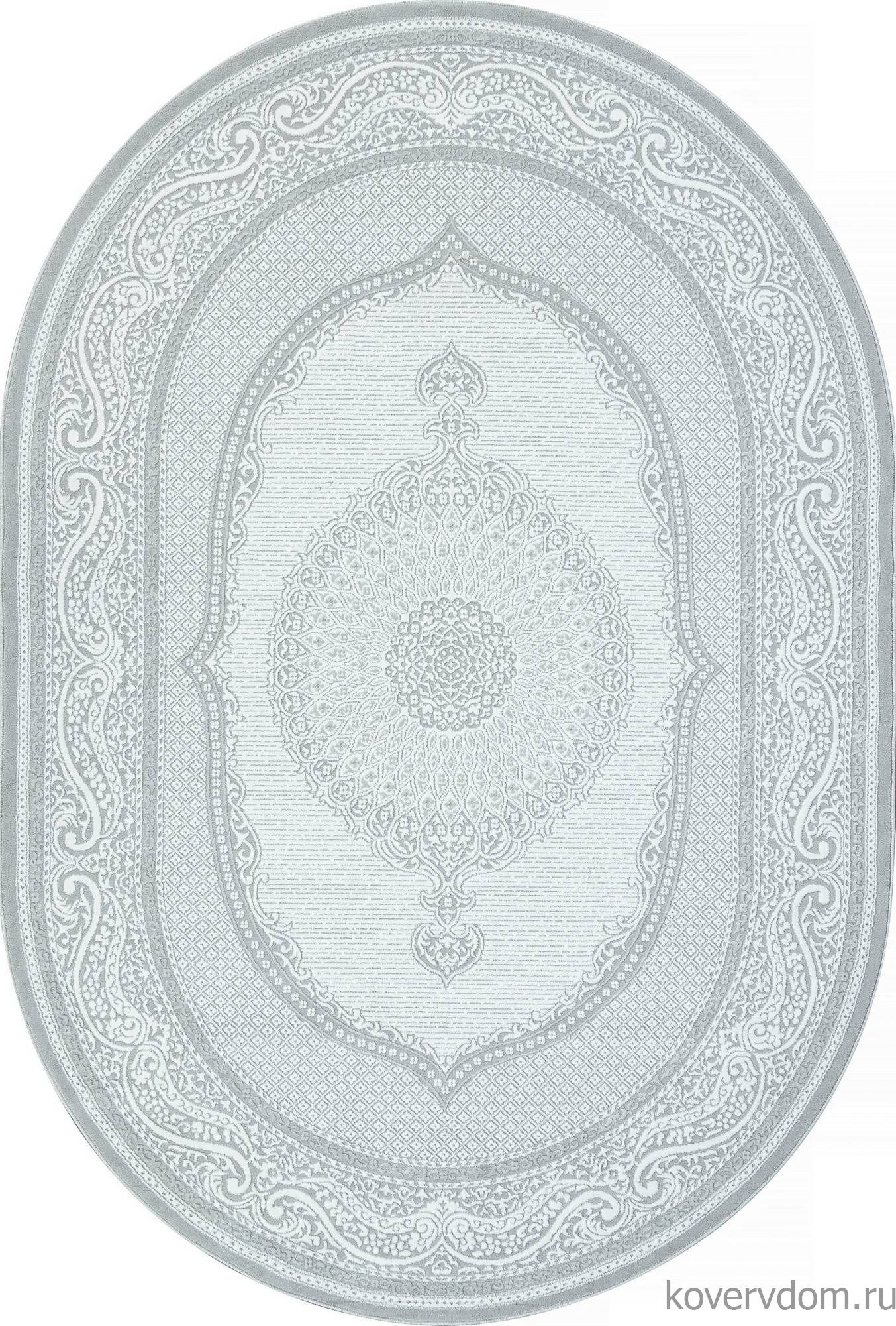 Ковер SIROCCO E364AP GREY / WHITE Овал Ковер SIROCCO E364AP GREY / WHITE Овал