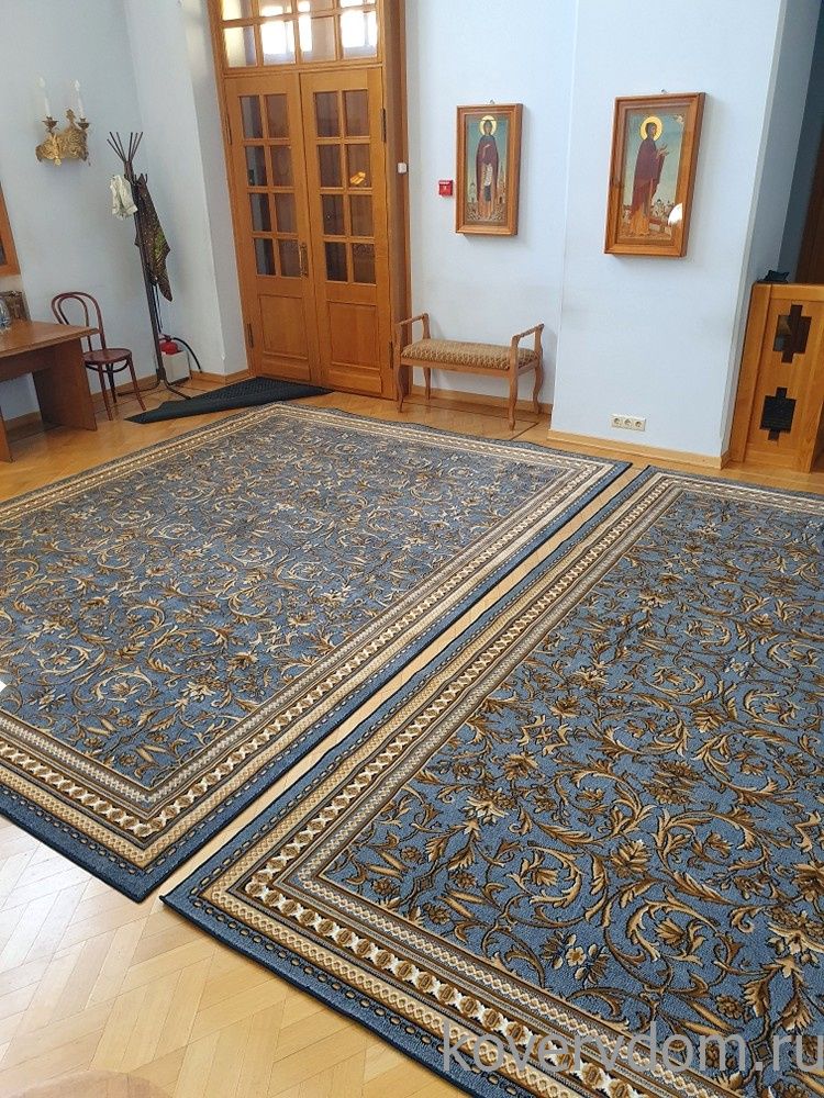 Ковровая композиция в храм 39-38 сине-голубая