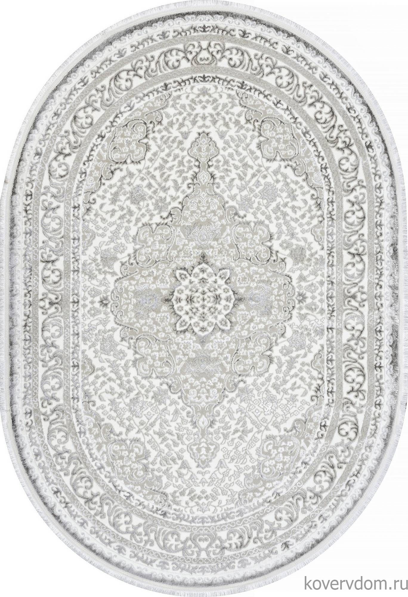 Ковер ALFANI Q011A GREY FDY / CREAM SHRINK Овал
