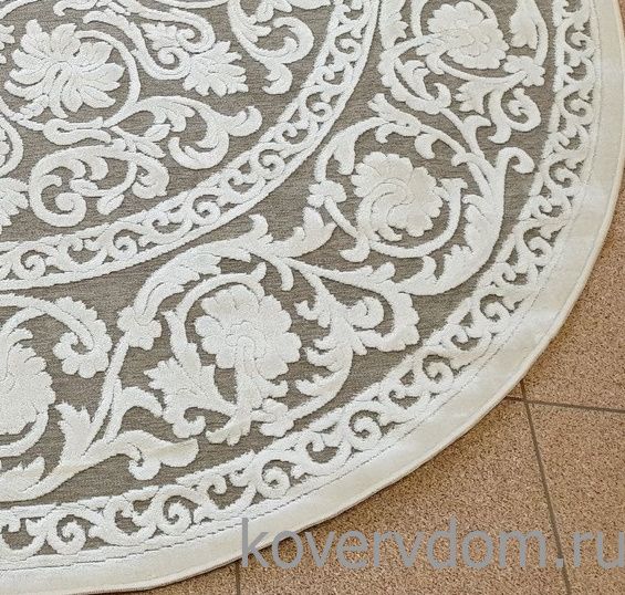 Рельефный ковер из вискозы GENOVA 38064 6565 90 КРУГ Рельефный ковер из вискозы GENOVA 38064 6565 90 КРУГ