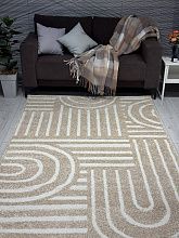 Ковер длинноворсовый в спальню STORM VR47 CREAM