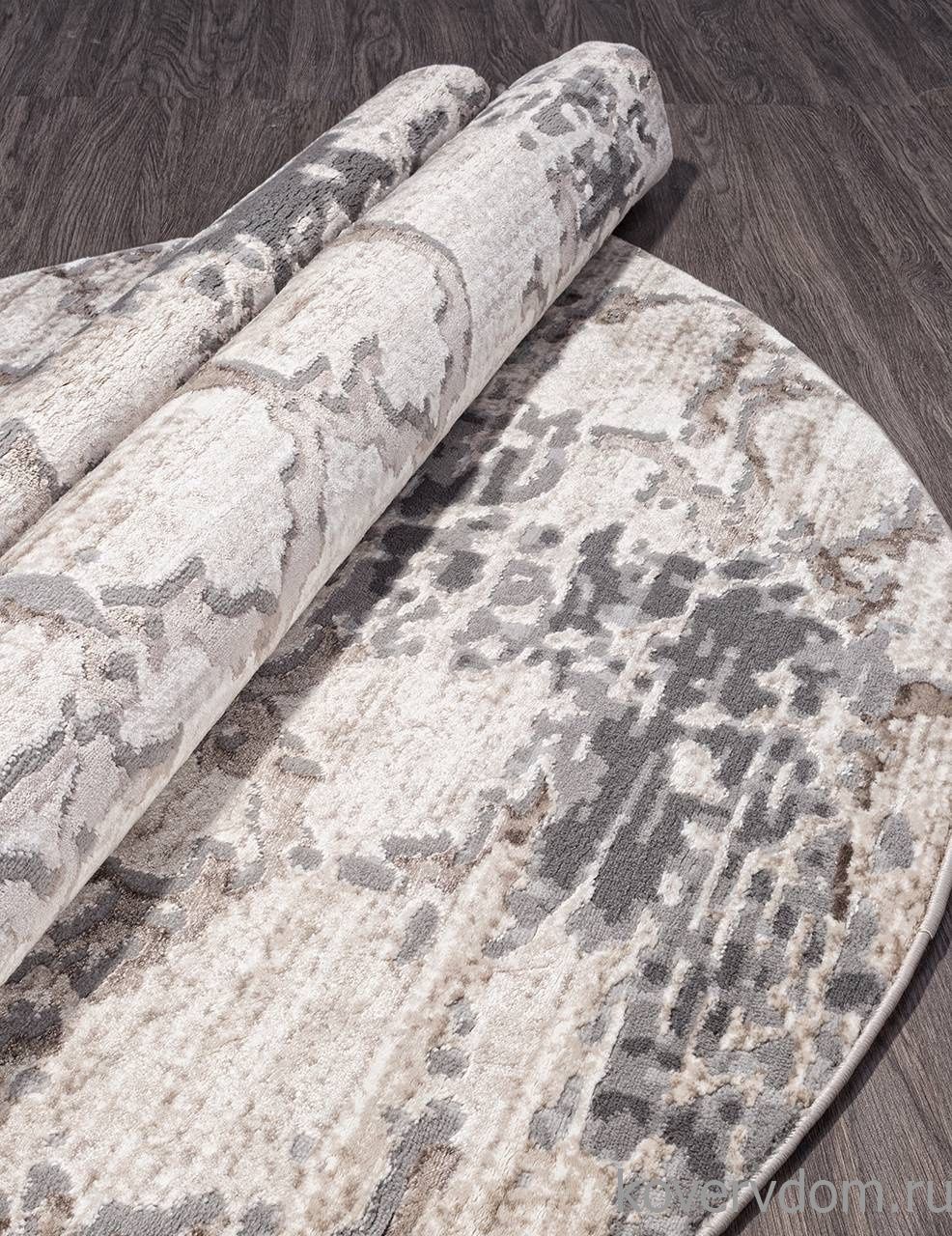 Ковер ARMINA 03806A GREY / BROWN Круг