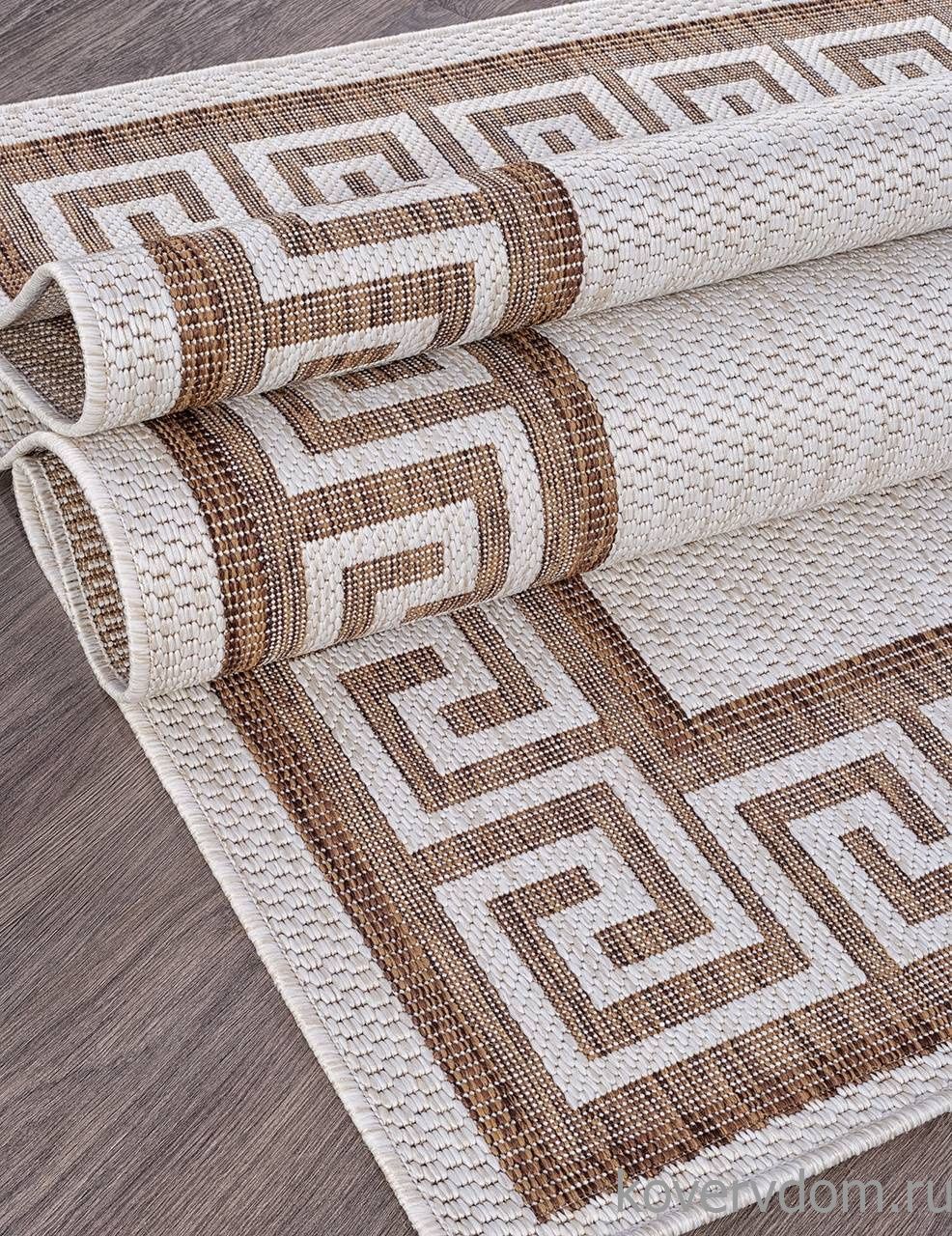 Ковер циновка VEGAS S002 CREAM-BROWN Ковер циновка VEGAS S002 CREAM-BROWN