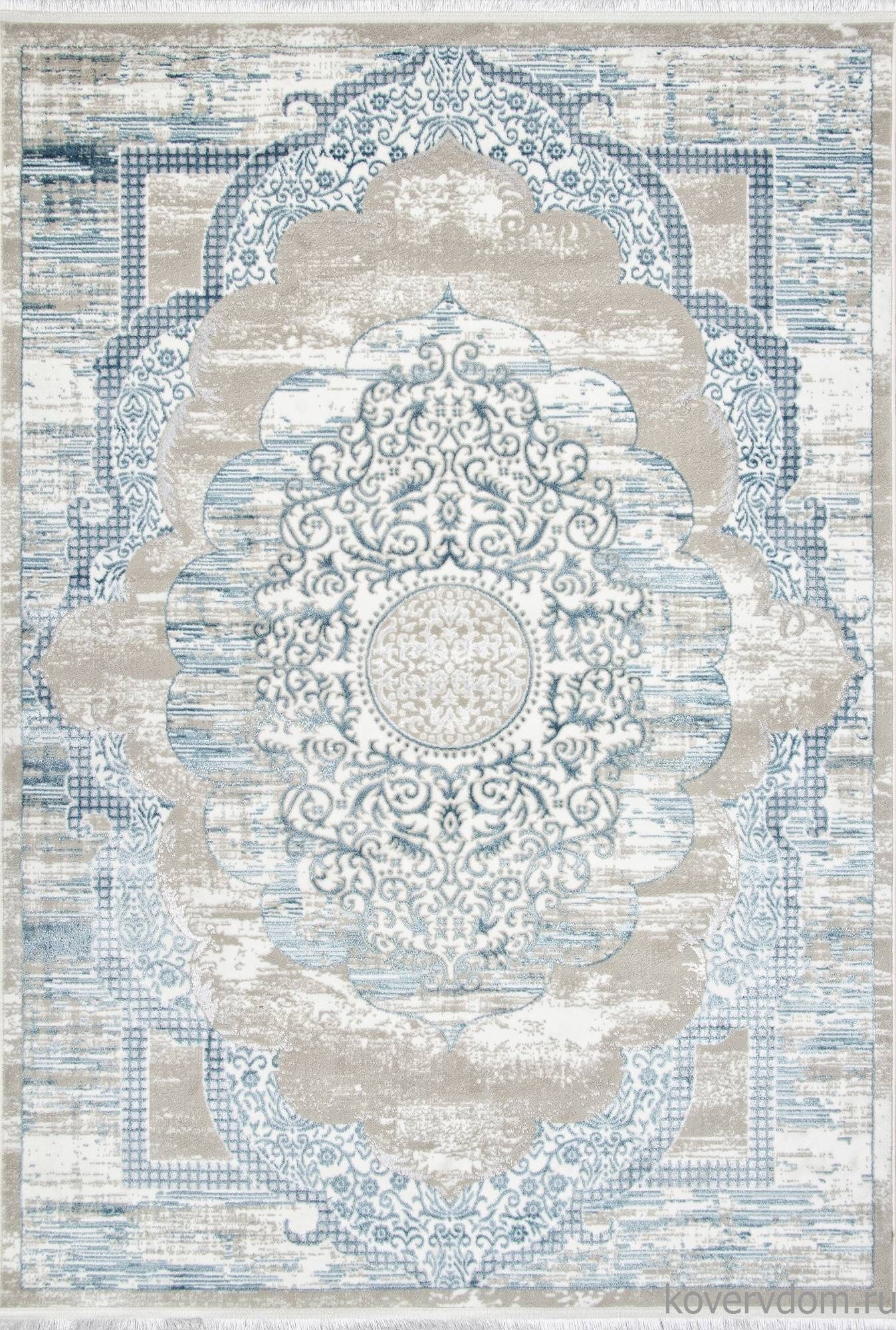 Ковер ALFANI Q018A BLUE FDY / CREAM SHRINK Ковер ALFANI Q018A BLUE FDY / CREAM SHRINK