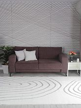 Ковер из искусственного меха RABBIT CARVING PX4002 CREAM / GREY