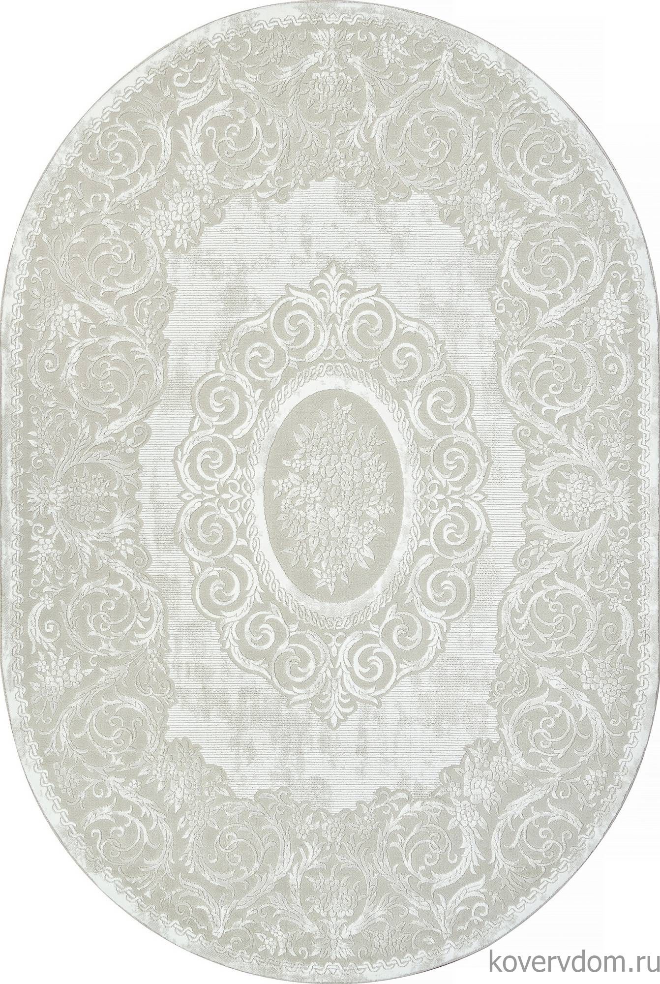 Ковер SIROCCO E413AC BEIGE / WHITE Овал Ковер SIROCCO E413AC BEIGE / WHITE Овал