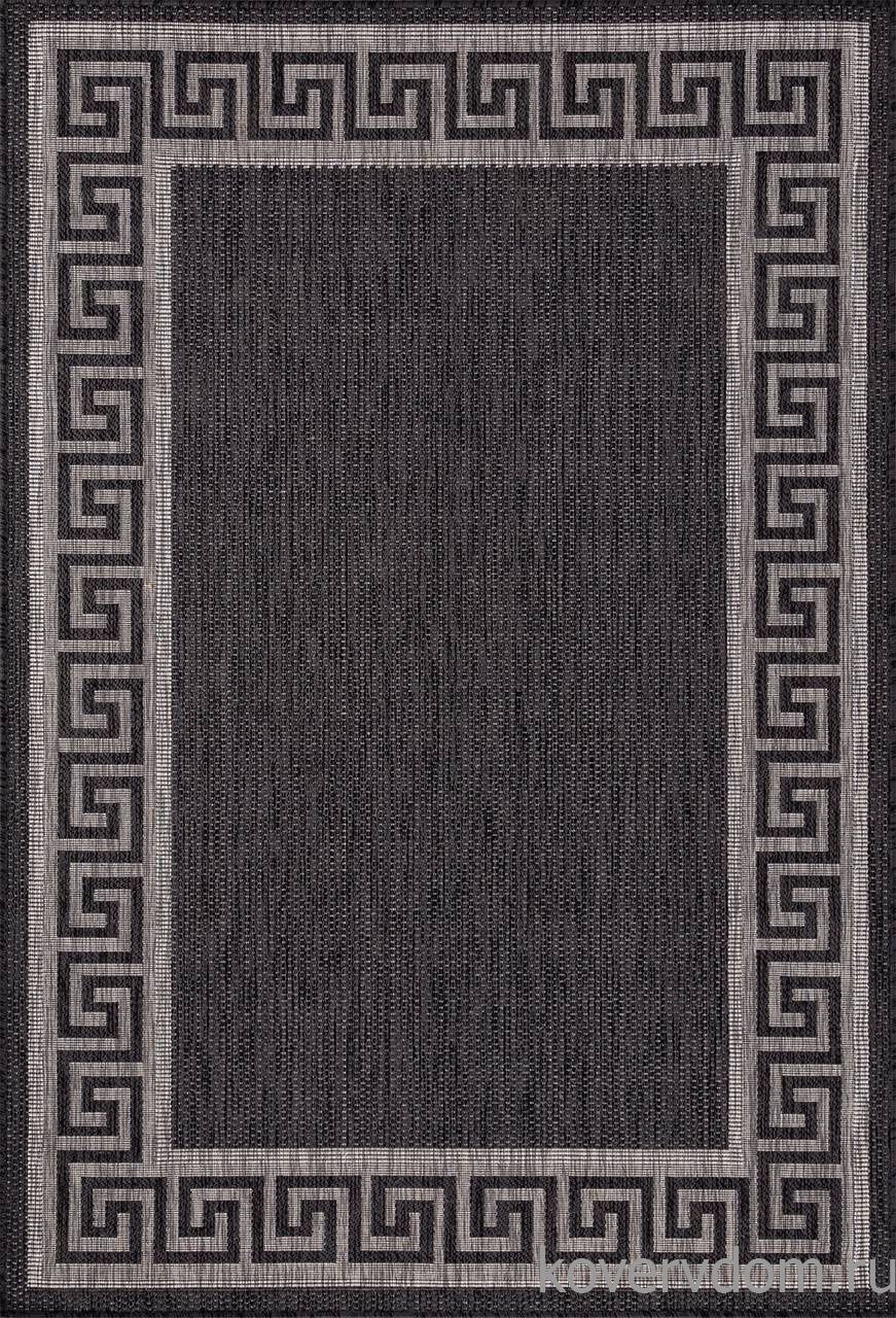 Ковер циновка VEGAS S002 BLACK-GRAY