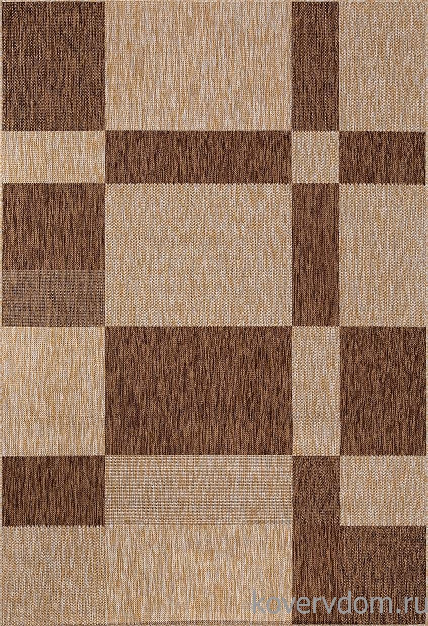 Ковер циновка VEGAS S005 BEIGE-BROWN