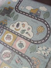 Однотонный ковер с дорогами IZUMRUD C214 MULTICOLOR