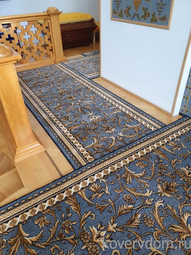 Ковровая композиция в храм 39-38 сине-голубая